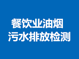 餐飲業(yè)油煙、污水排放檢